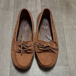 Womens SEBAGO Bala Cinnamon Lace Up Leather Boat‎ Shoes